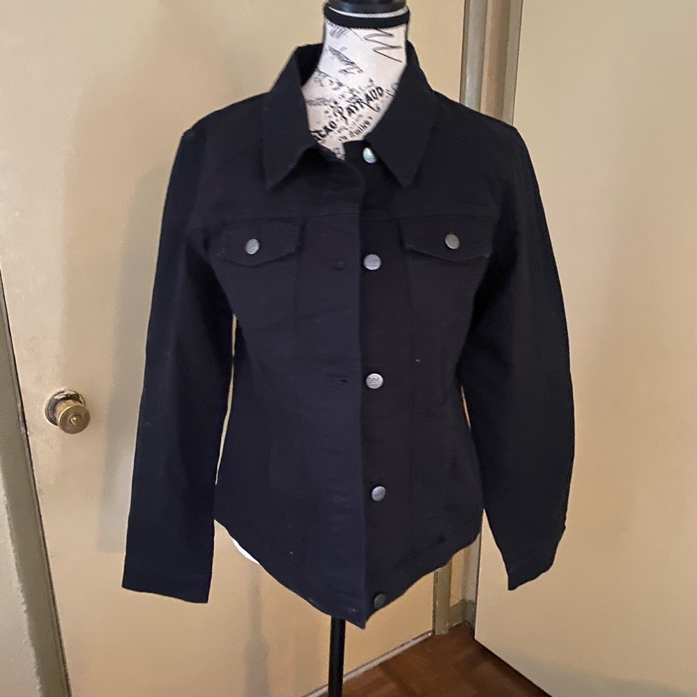Lee Rider Black Jean Jacket Classic Denim Style NWOT